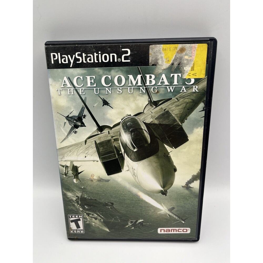 Ace Combat 5 The Unsung War (PS2 PlayStation 2, 2004) Complete w/ Manual CIB
